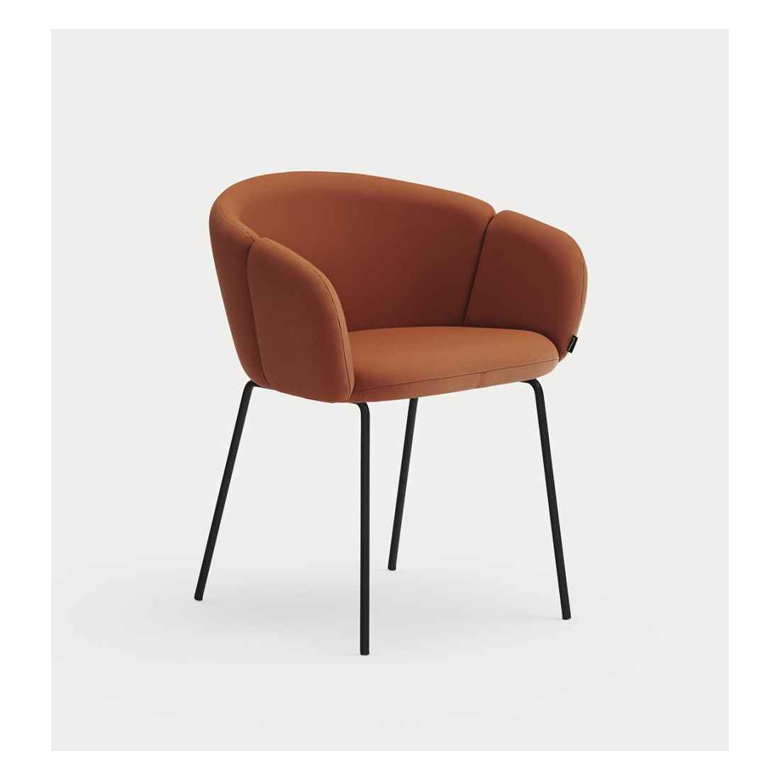 ADD PU stolička s podrúčkami