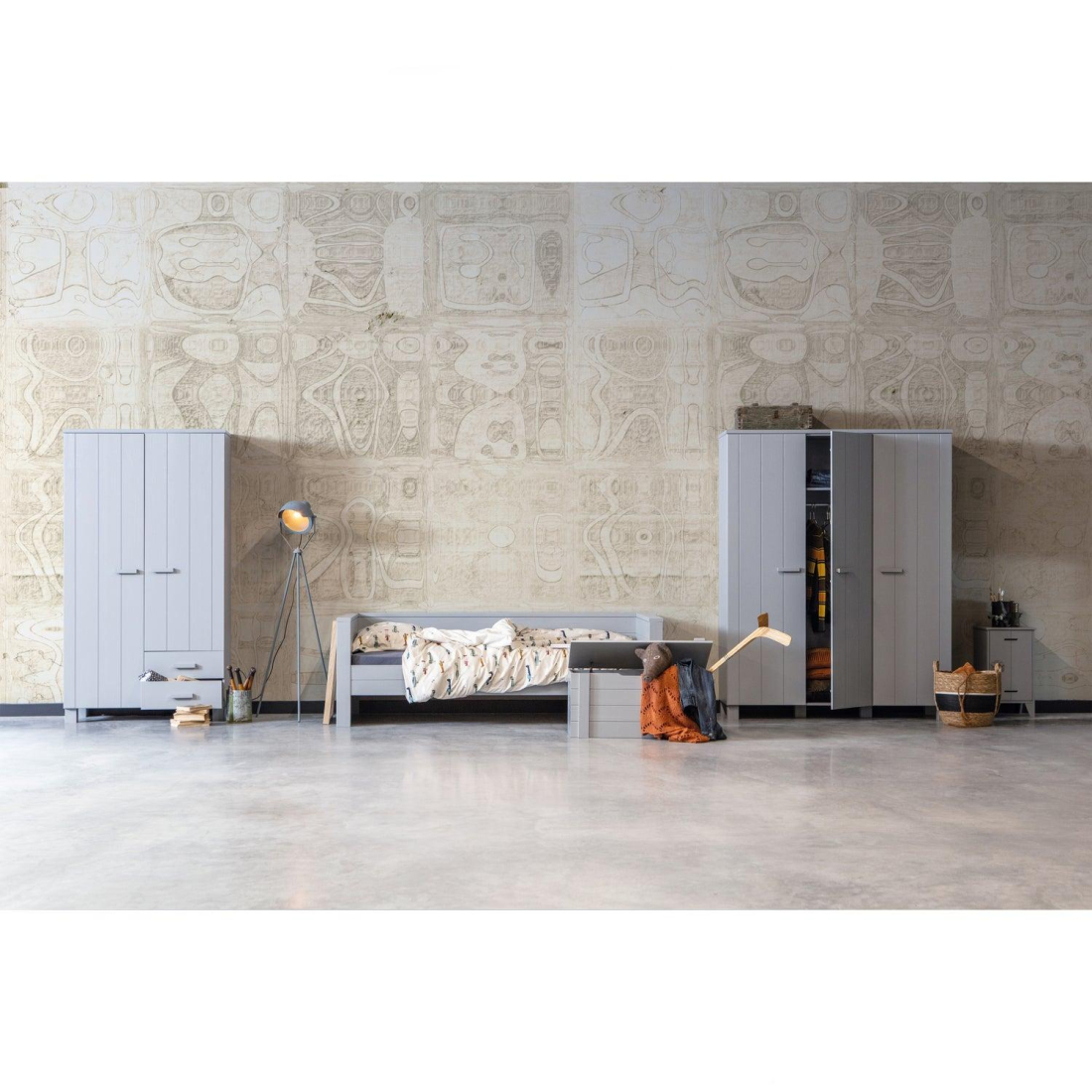 DENNIS GREY 3 šatníková skriňa 2