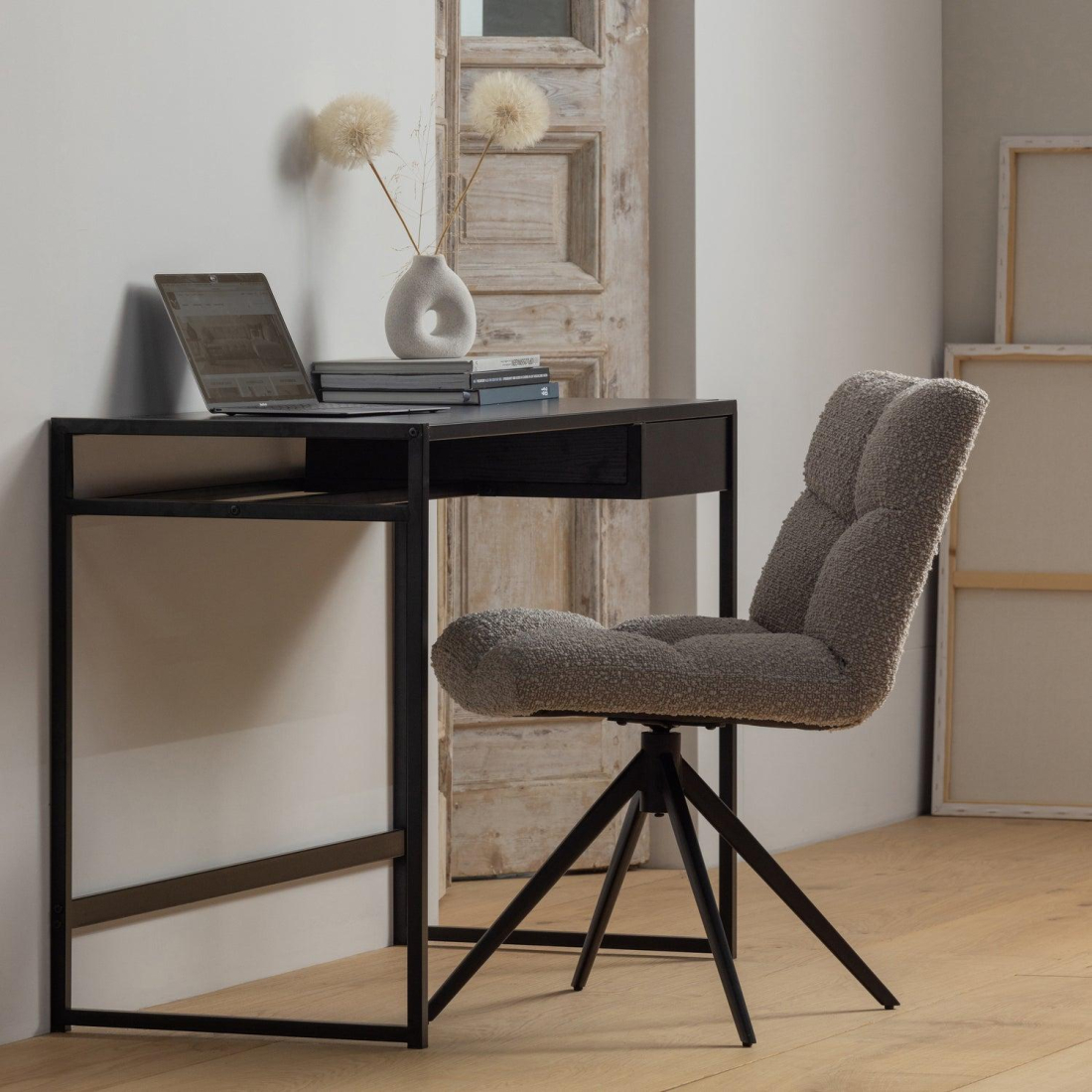 VINNY BOUCLE otočná stolička 2