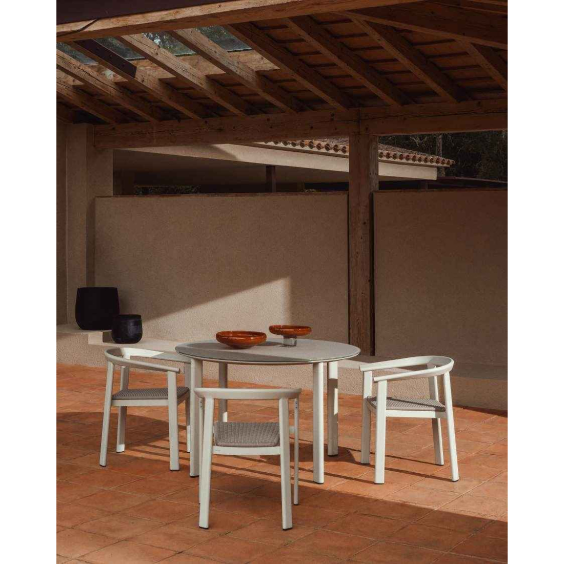 ERICE ROUND ECRU záhradný stôl 2