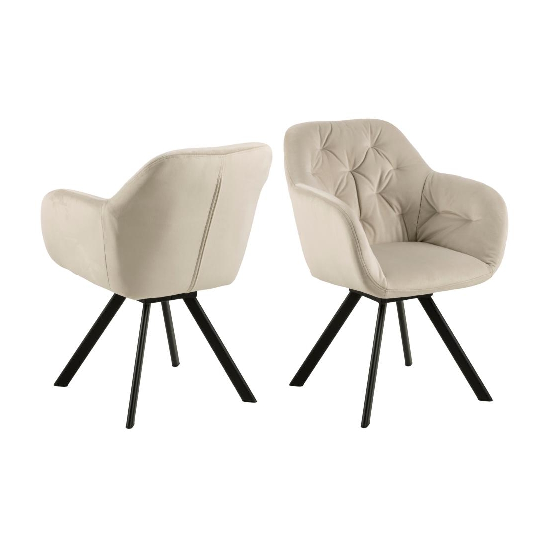 LOLA BLACK otočná stolička