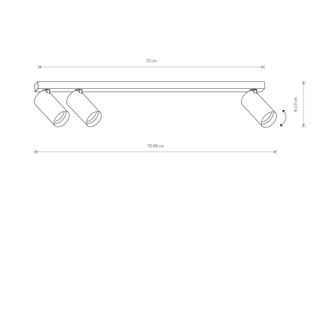 MONO III nástenná lampa 2
