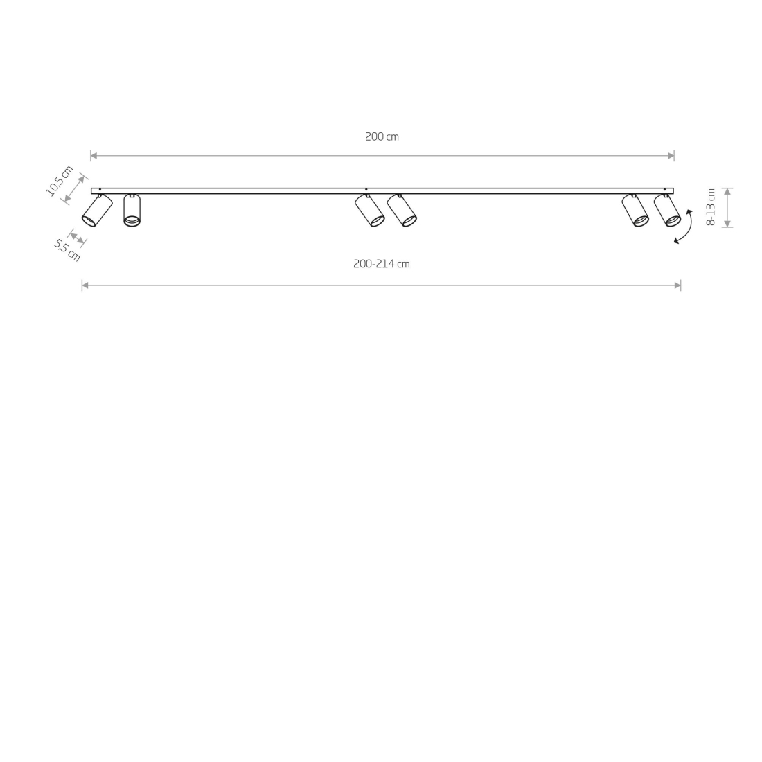 MONO VI nástenná lampa 2