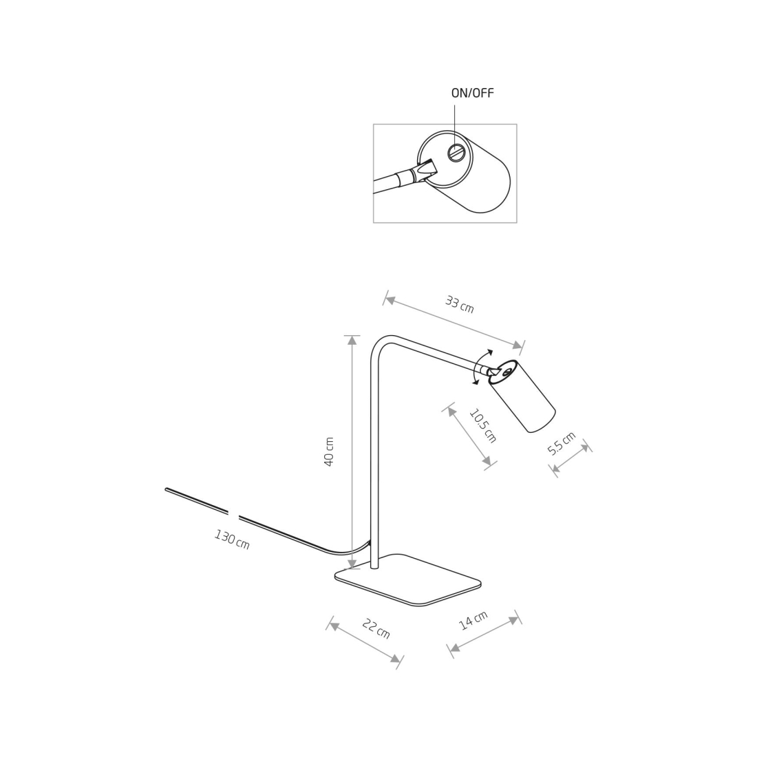 MONO WORK stolová lampa 2