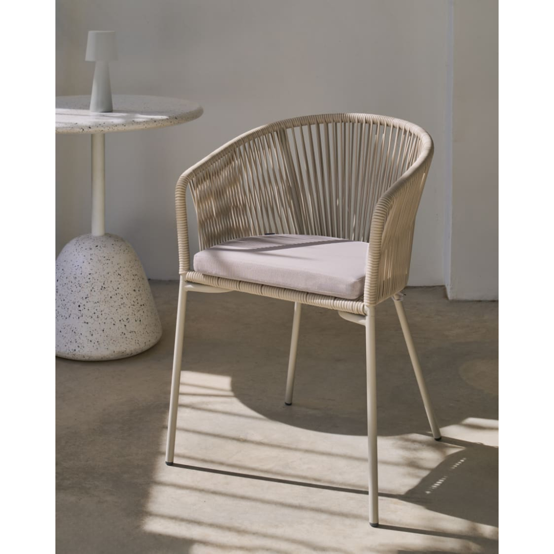 YANET BEIGE záhradná stolička 2