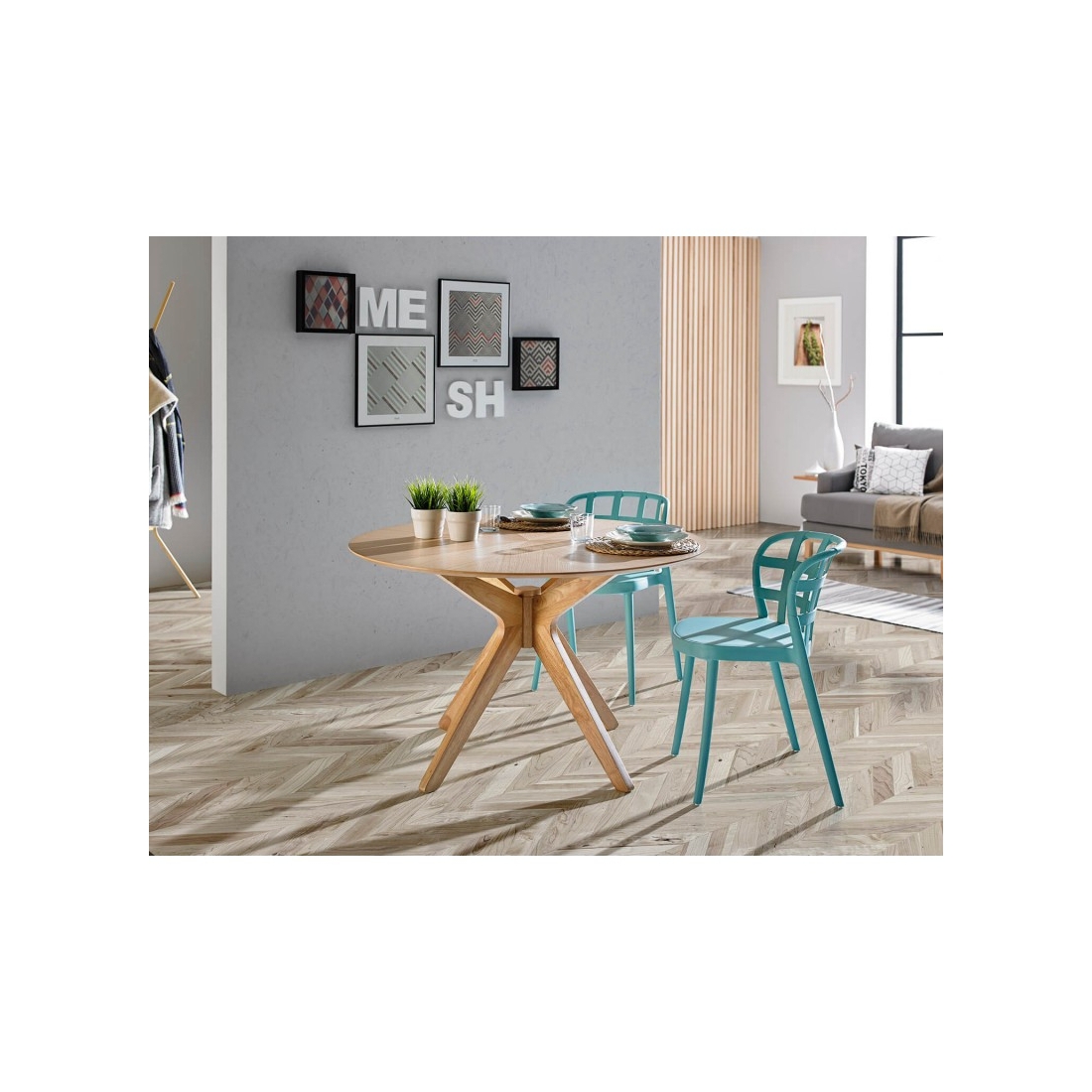 SOFIJA OAK ROUND stôl 2